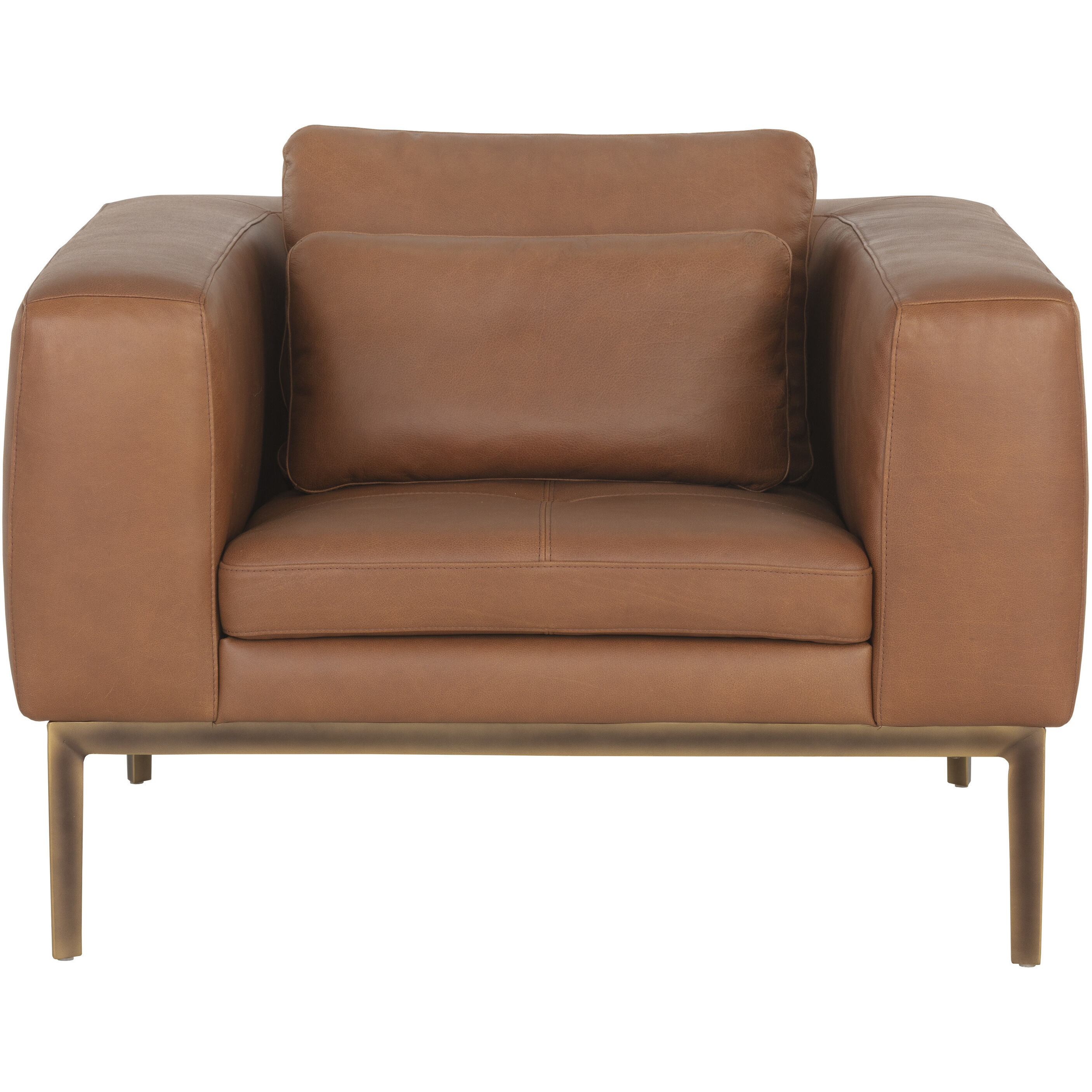 Burr Behike Saddle Leather Armchair